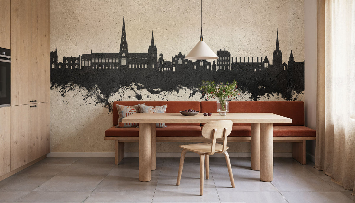 Lichfield England Skyline Concrete Mural Wallpaper - room preview 04