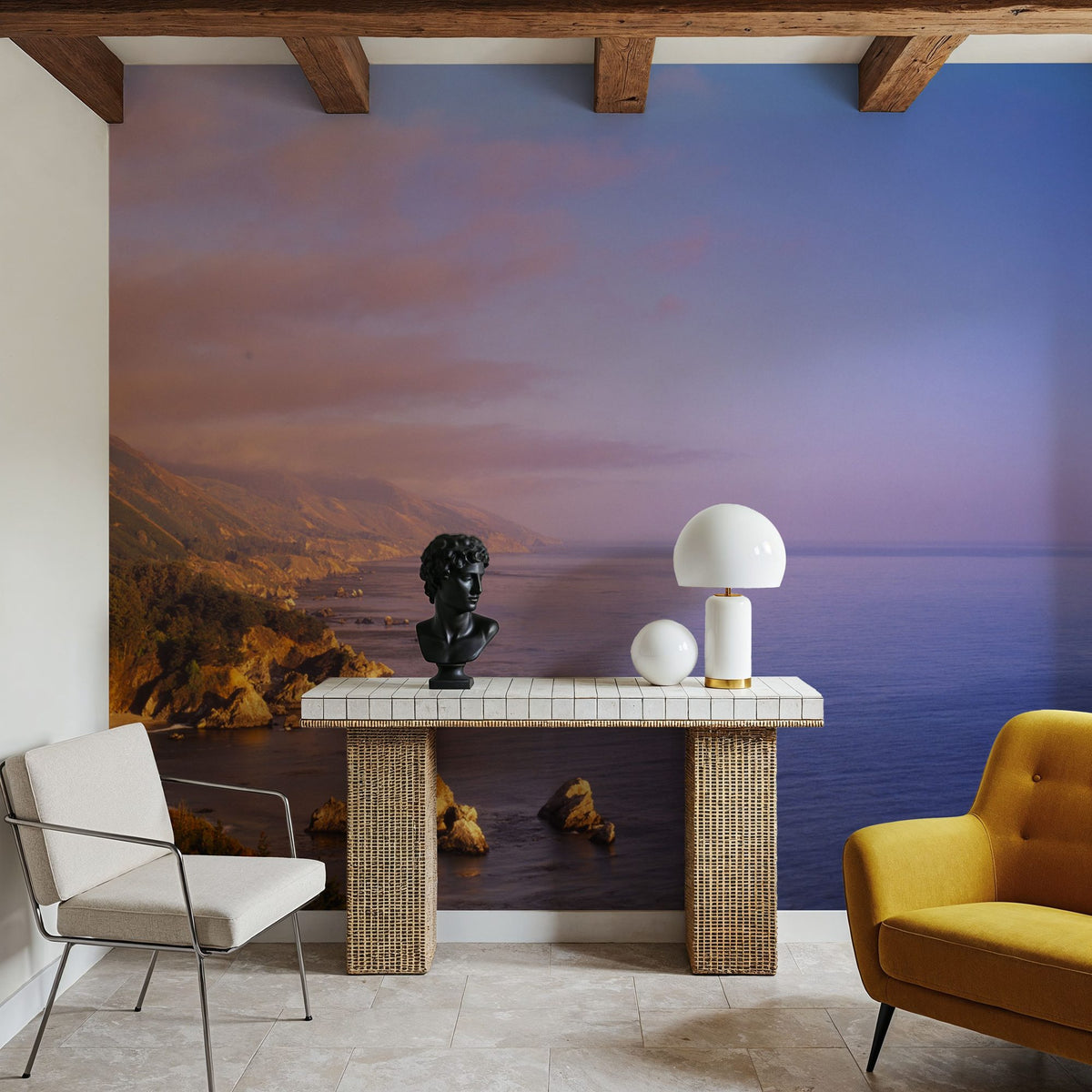 Golden Coast Majesty Mural Wallpaper - room preview 04