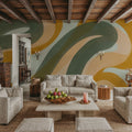 Modern Abstract 27 Mural Wallpaper - room preview 04