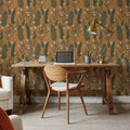Spruce and Blooms Mural Wallpaper - room preview 04