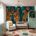 Jungle Tigers Mural Wallpaper - room preview 04