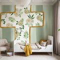 Floral Cross III Mural Wallpaper - room preview 04
