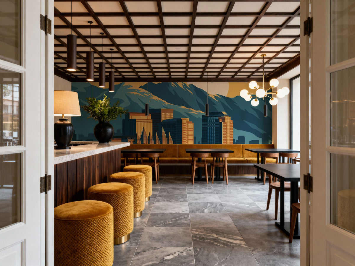 Travel Salt Lake City Mural Wallpaper - room preview 04