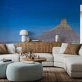 Desert Monuments Blue Gradient Mural Wallpaper - room preview 04