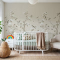 Peony Tree, Ivory Mural Wallpaper - room preview 04