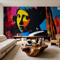 Girl with an Abstract Pearl Mural Wallpaper - room preview 04