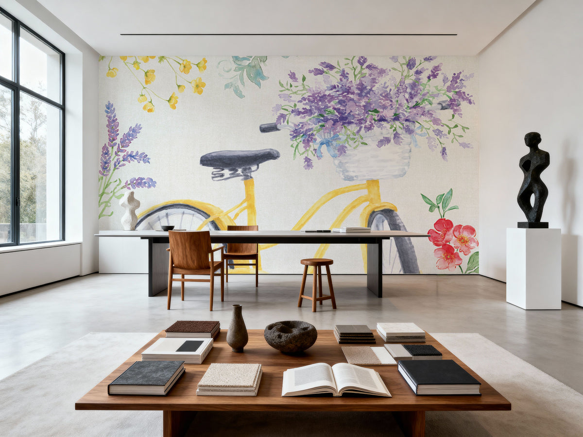 Fresh Floral I Mural Wallpaper - room preview 04