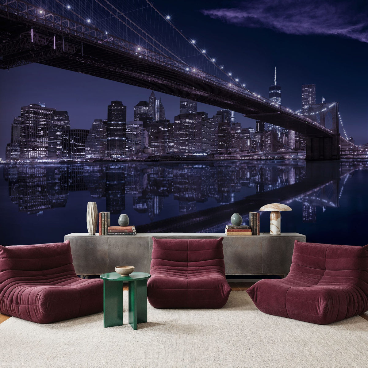 Gotham Sunset Mural Wallpaper - room preview 04