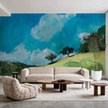 August Clouds Study Mural Wallpaper - room preview 04