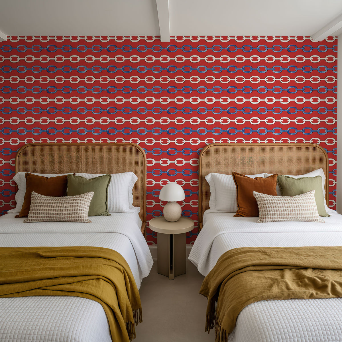 Seafood Shanty Red V Mural Wallpaper - room preview 04