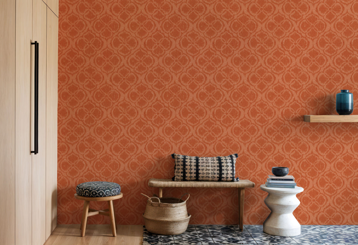 Harvest Slice Orange Mural Wallpaper - room preview 04