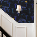 Moonlight Forest, Dark Mural Wallpaper - room preview 04