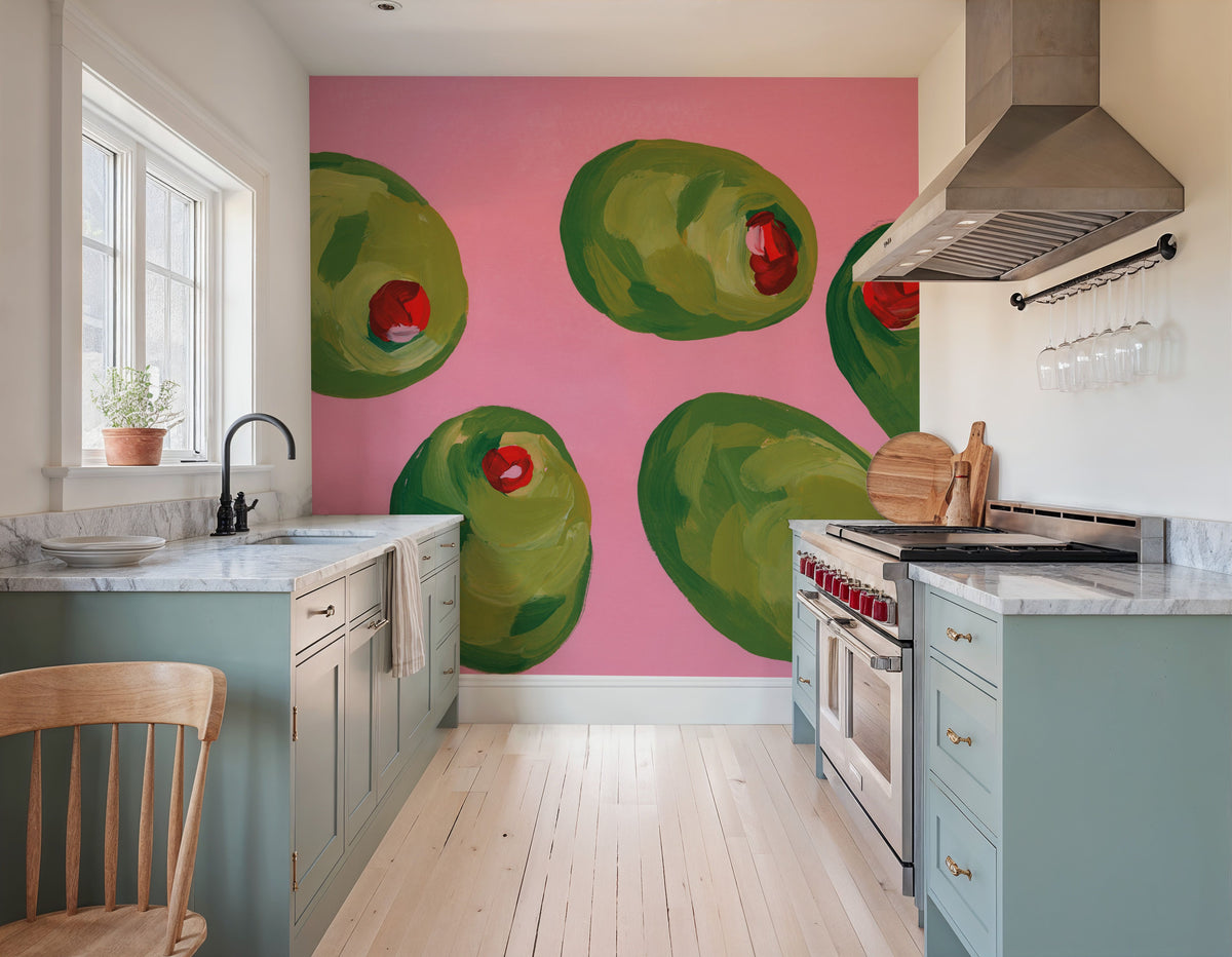 Elegant Olives II Mural Wallpaper - room preview 04