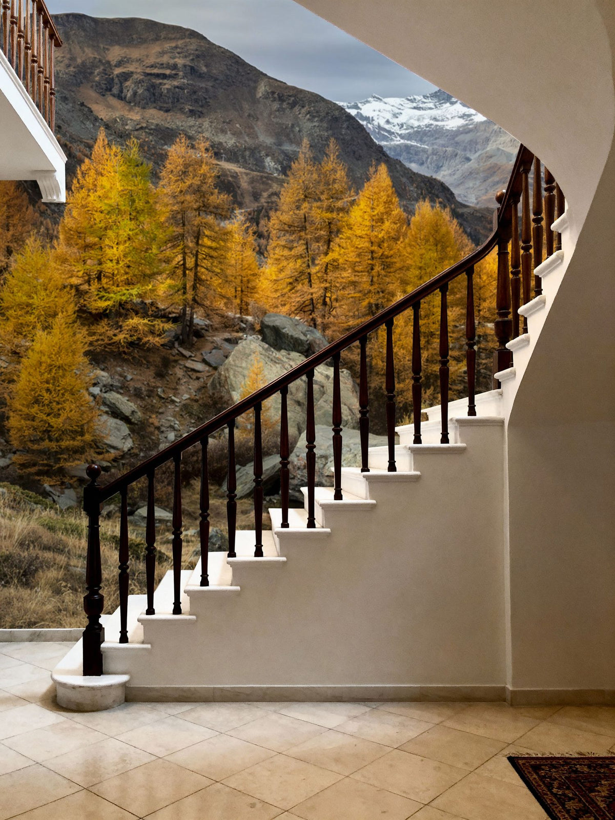 Matterhorn Fall Mural Wallpaper - room preview 04