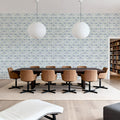 The Palm Lattice, Seafoam Mural Wallpaper - room preview 04