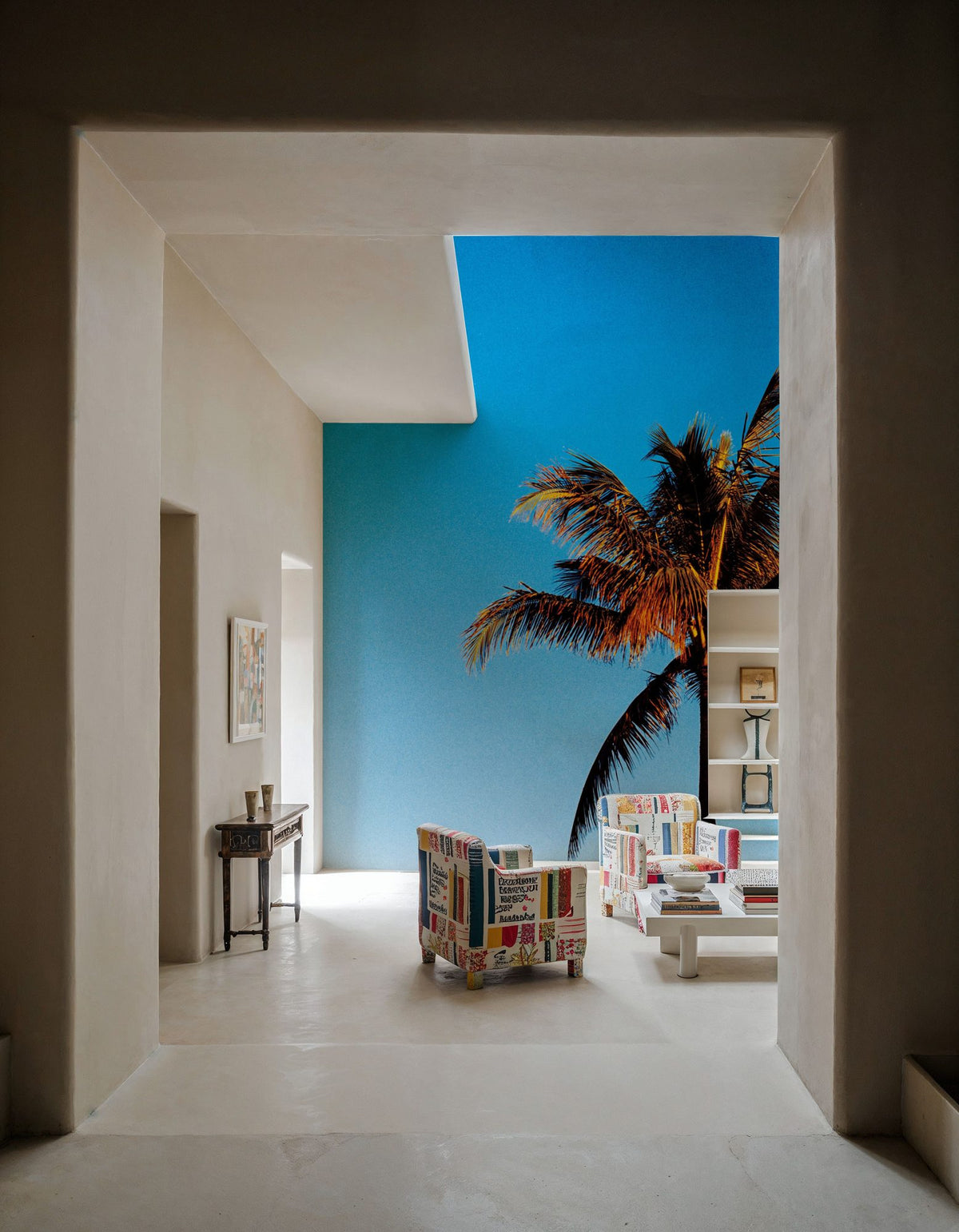 Evening Palm Mural Wallpaper - room preview 04