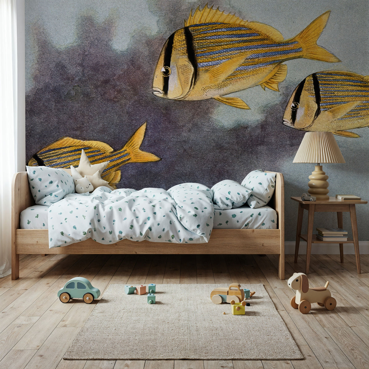 Pork Fish Mural Wallpaper - room preview 04