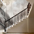 Feather Geometry Smoke Mural Wallpaper - room preview 04
