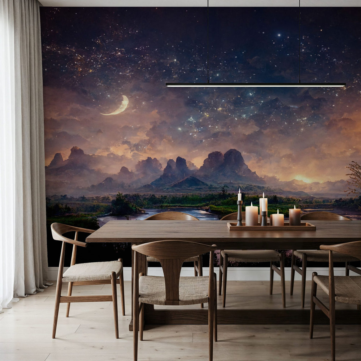 Dwellpaper Magic Night Mural Wallpaper image 4