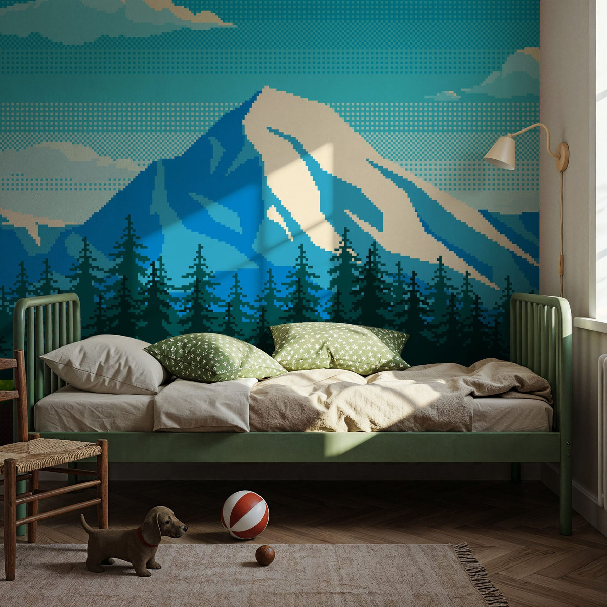 Arcade Mountain Mural Wallpaper - room preview 05