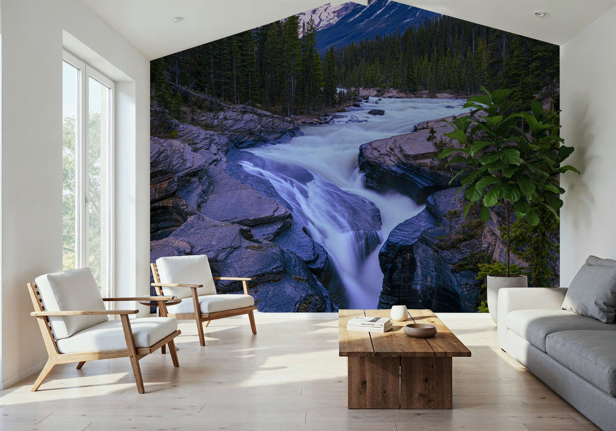 Mistaya River Mural Wallpaper - room preview 04