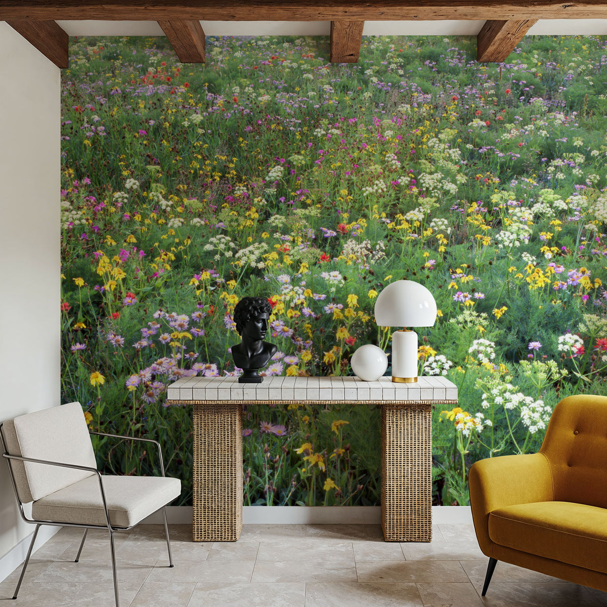 Technicolor Meadow Mural Wallpaper - room preview 04