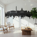 Washington DC Skyline Black & White Mural Wallpaper - room preview 04