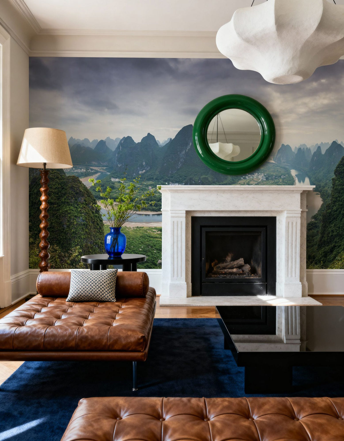 Xianggong Mountain Mural Wallpaper - room preview 04
