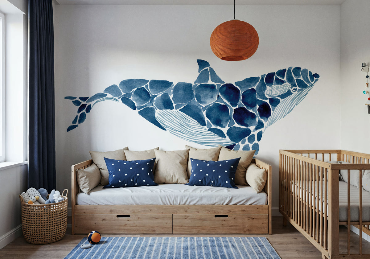 Killer Whale Mural Wallpaper - room preview 04