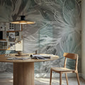 Seeing Through Leaves Green Mural Wallpaper - room preview 04