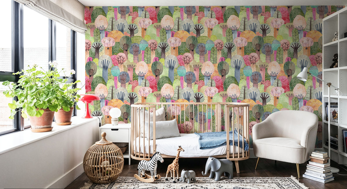 Endless Forest Mural Wallpaper - room preview 04