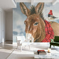 Winter Donkey Mural Wallpaper - room preview 04