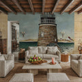 Beach House Map Mural Wallpaper - room preview 04