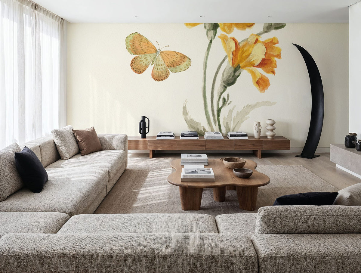 Autumn Marigold I Mural Wallpaper - room preview 04