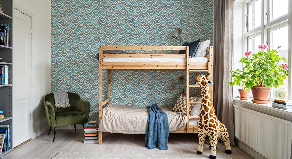 Japandi Sea Mural Wallpaper - room preview 04