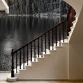 Lake Louise BW Mural Wallpaper - room preview 04
