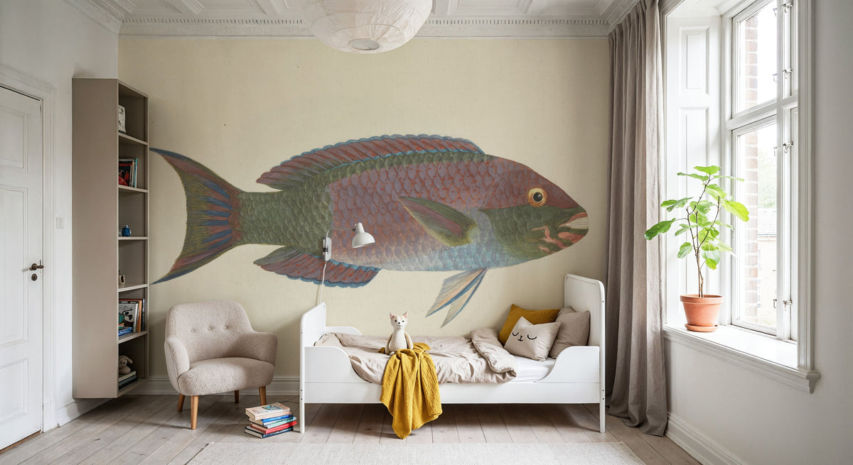 Parrotfish Mural Wallpaper - room preview 04