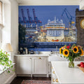 Twilight Harbor Mural Wallpaper - room preview 04