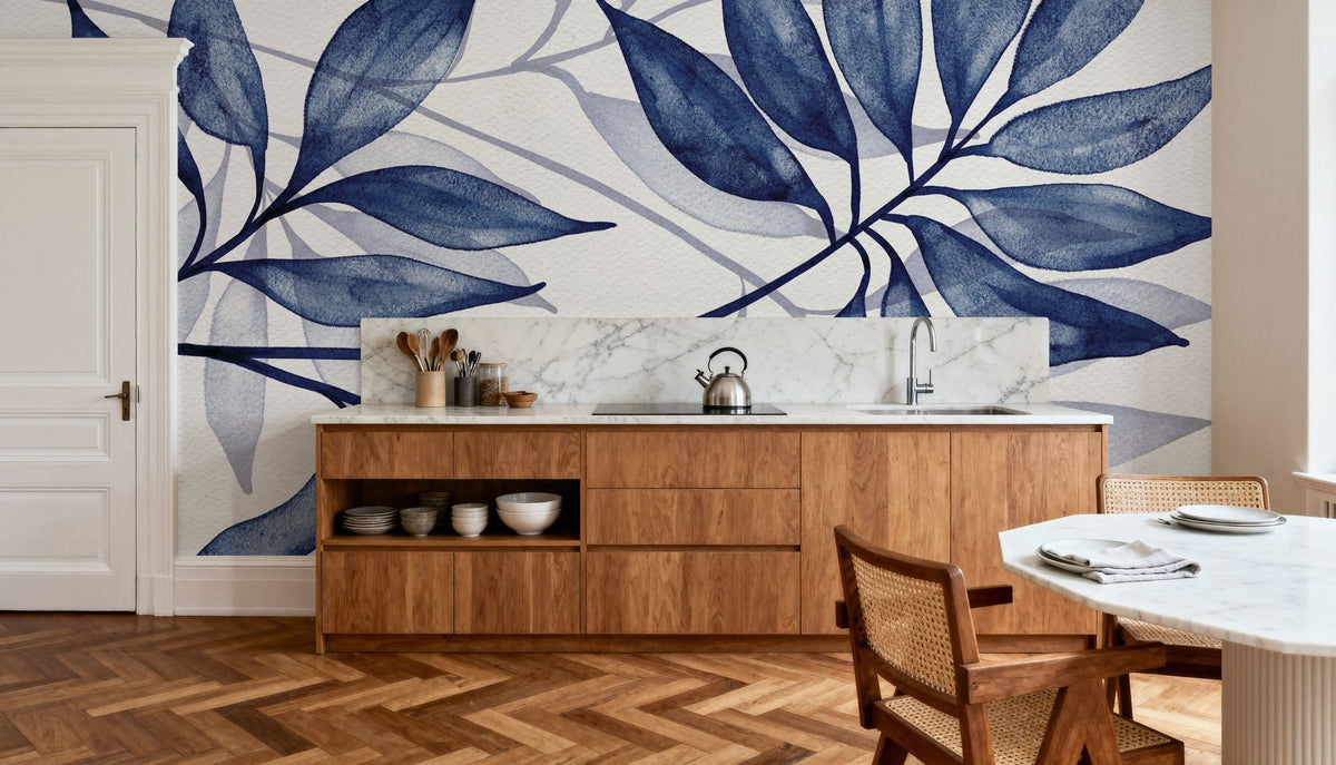 Soft Leaves II Mural Wallpaper - room preview 04