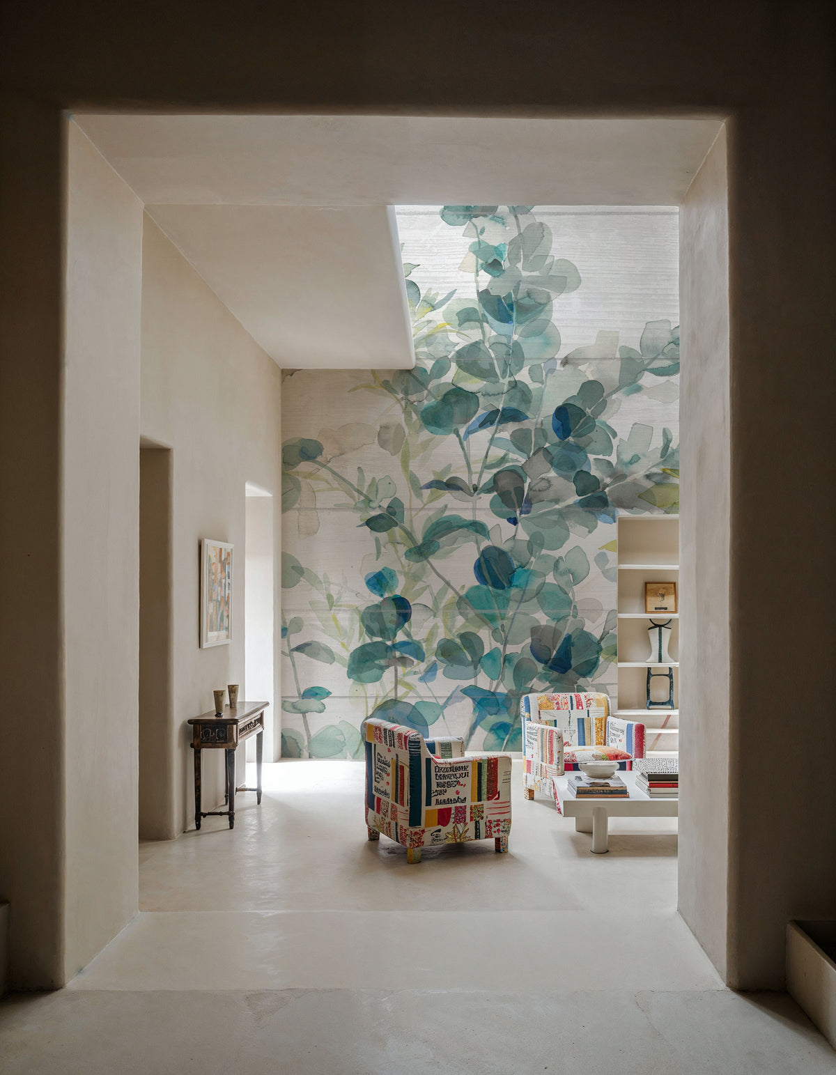 Eucalyptus I on Shiplap Mural Wallpaper - room preview 04