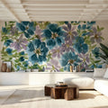 Blue Blooms Mural Wallpaper - Edition 3 - room preview 04