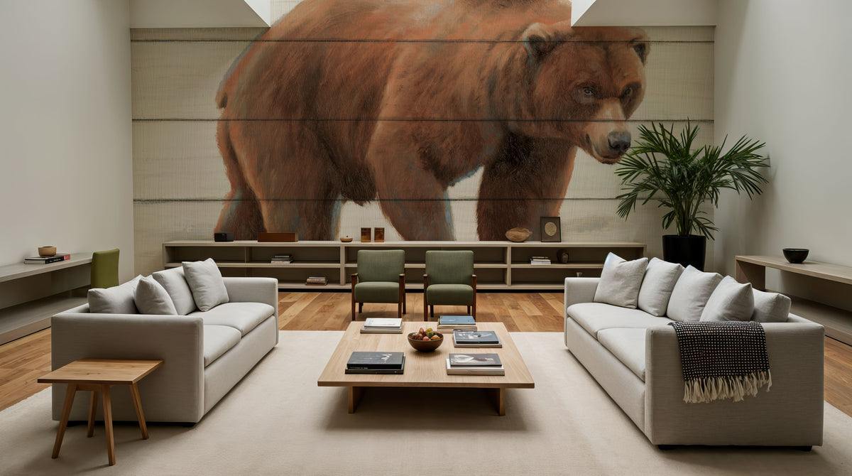 Woody Bear Mural Wallpaper - room preview 04