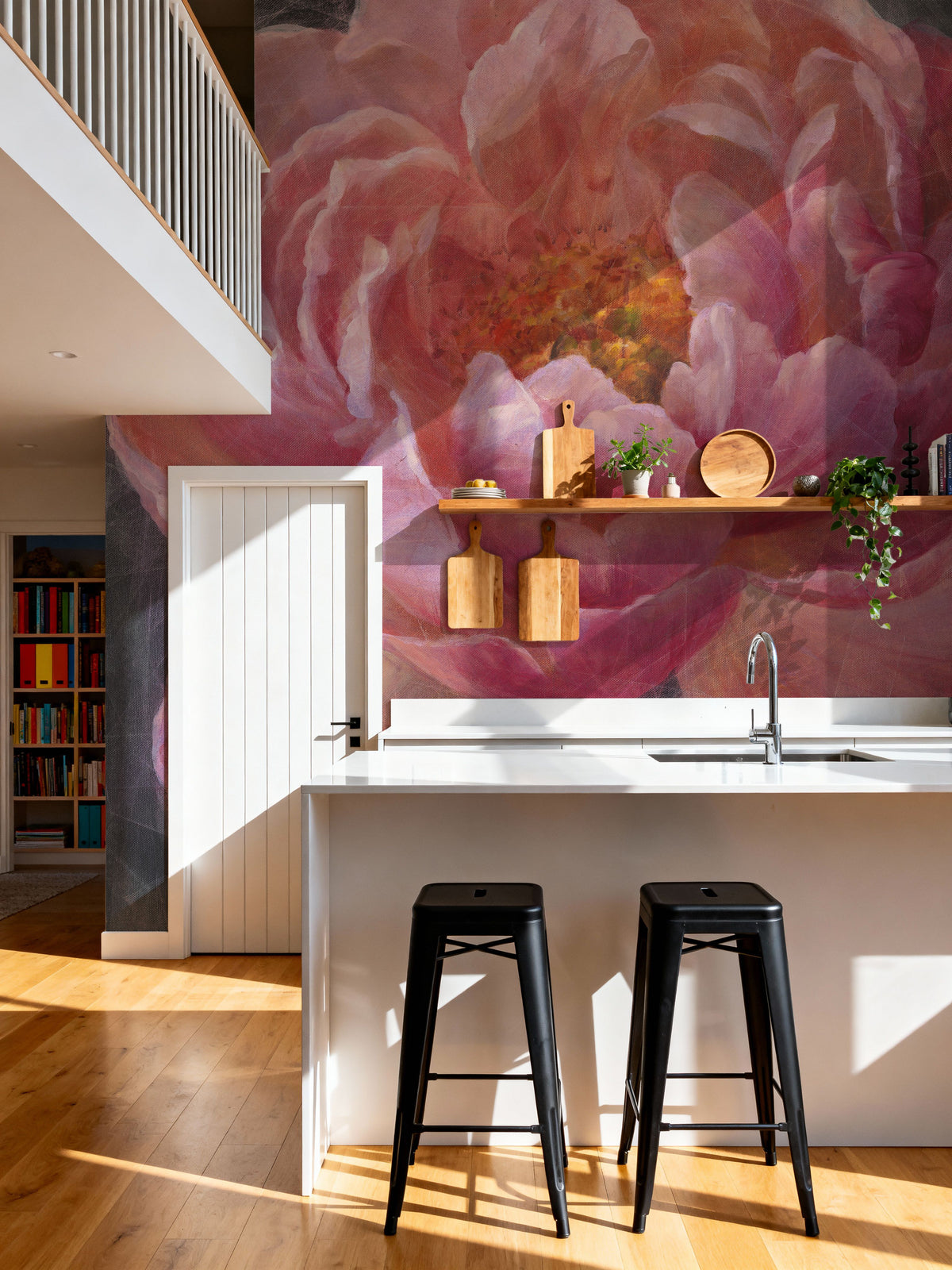 Vivid Floral Mural Wallpaper - room preview 04