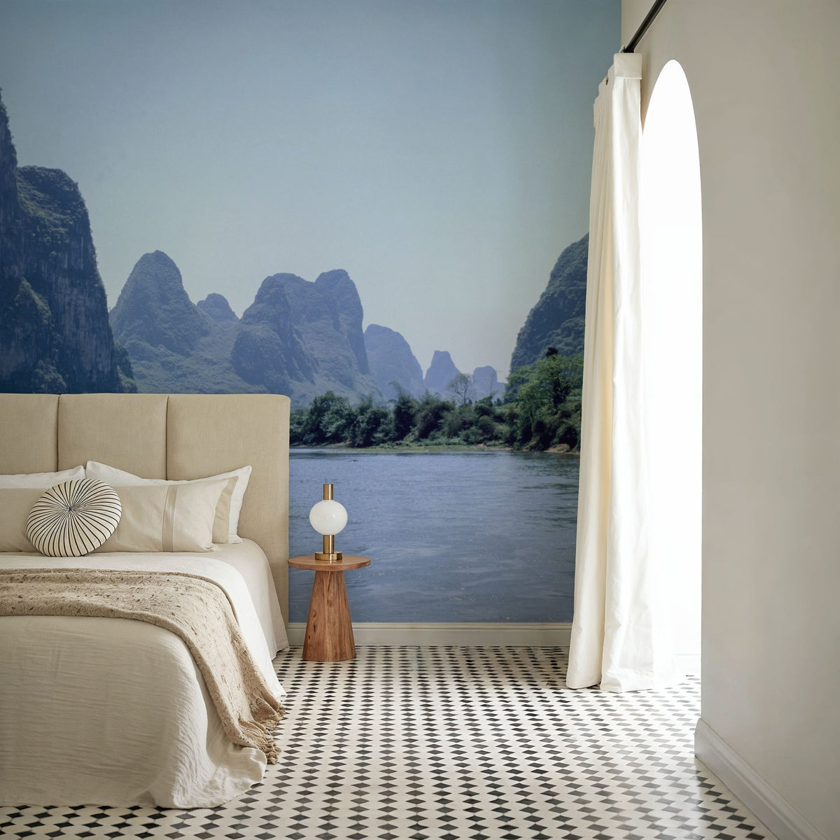 Emerald Karst Valley Mural Wallpaper - room preview 04