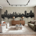 Minsk Belarus Skyline Concrete Mural Wallpaper - room preview 04