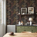 Overleaf Woodland Pattern, Cocoa Mural Wallpaper - room preview 04