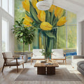 Windowsill Floral II Mural Wallpaper - room preview 04