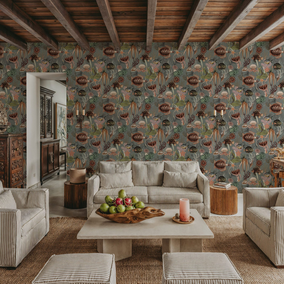 Deep Sea, Stone Mural Wallpaper - room preview 04