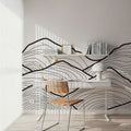 Line Mountain Mural Wallpaper - room preview 04