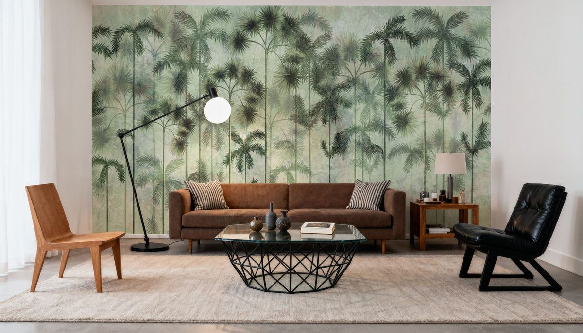 Tropical Trees Mural Wallpaper - room preview 04